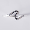 Wavy copper ring, silver jewelry, wish, simple and elegant design, wholesale