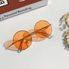 Children's retro sunglasses, metal glasses solar-powered, 2-8 years, British style