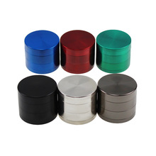 跨境亚马逊4层锌合金 40mm. 50mm.55mm.63mm金属研磨器平板磨烟器