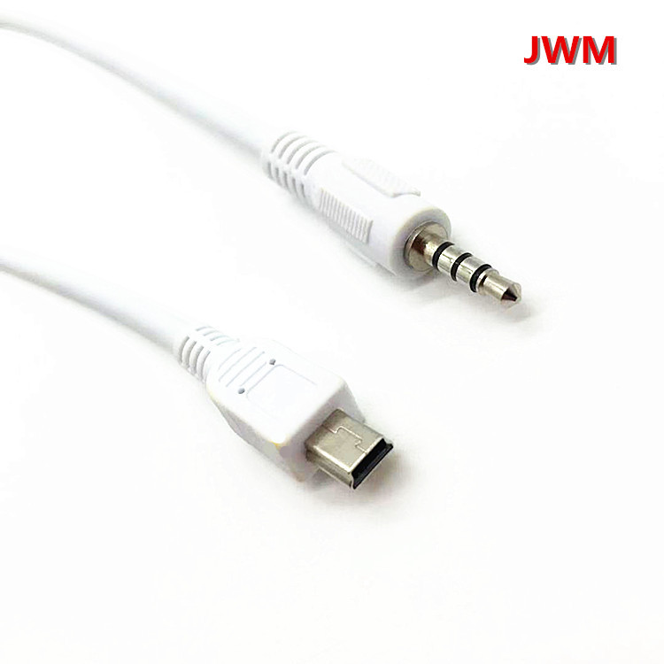 Car USB to 3.5mm male audio adapter mini mini usb to 3.5 audio adapter line AUX line