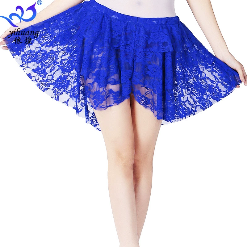 Новая юбка для танца живота Платье основной практики Кружевная юбка Платье для танца живота Юбка для выступлений Танцевальное сценическое платье