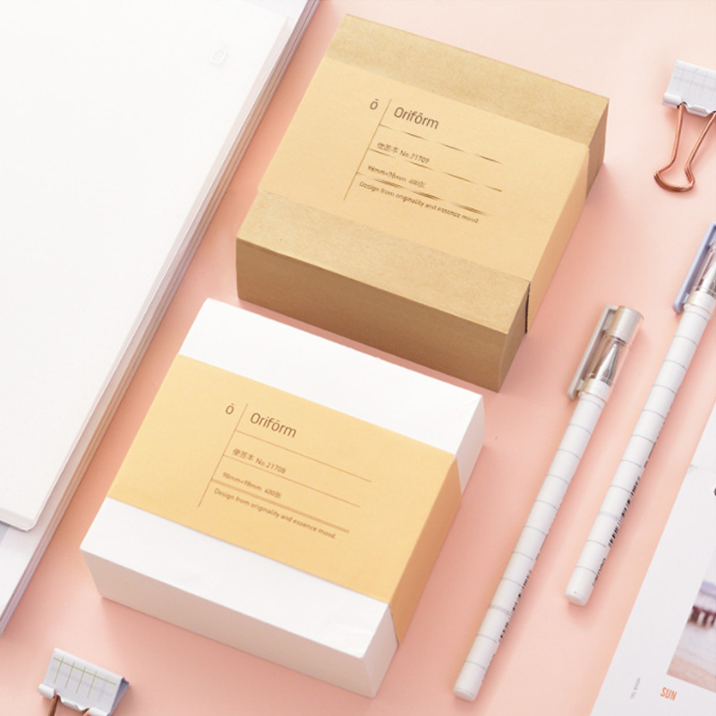 델리 21708/21709 포스트잇 노트 종이 크래프트 종이 빈 포스트잇 종이 사무실 크리에이티브 노트 학생 문구