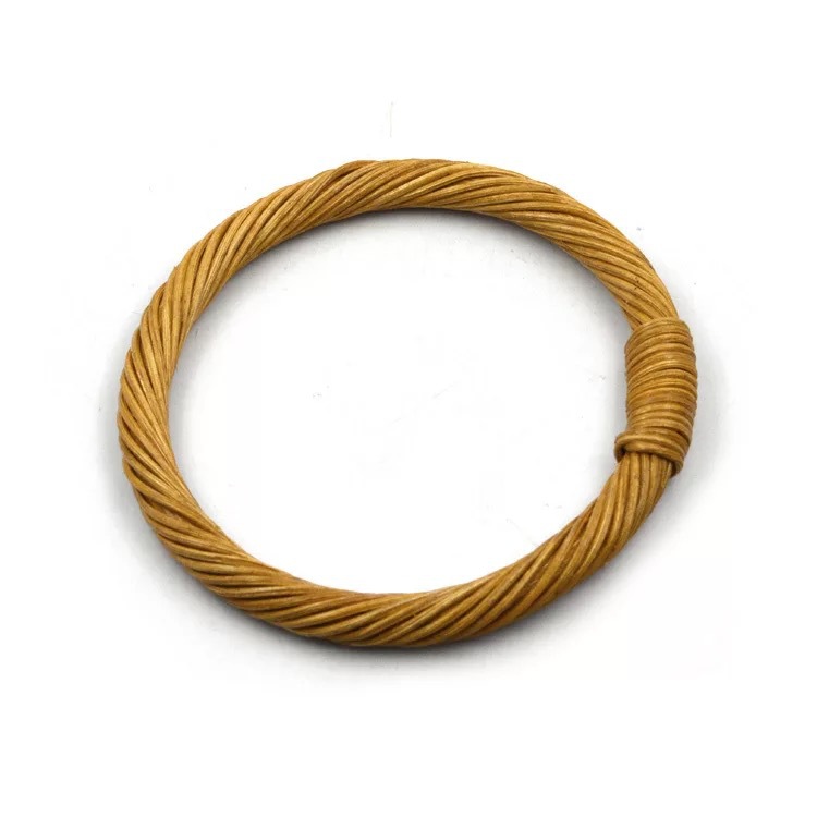 Manija Circular de Ratán — Aro Reemplazo para Bolsos Artesanales