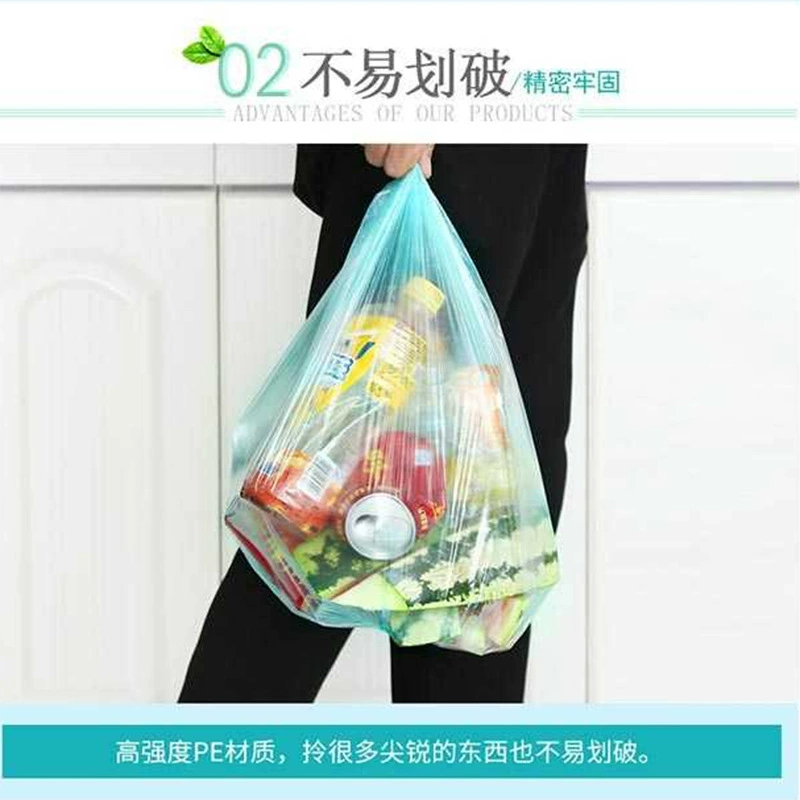 Black disposable plastic garbage bag, increased thickness