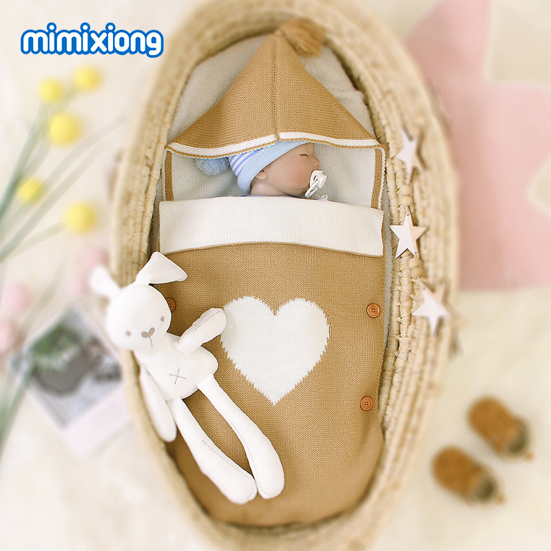 New Baby Wrapped Sleeping Bag Children's All-match Hooded Sleeping Bag
