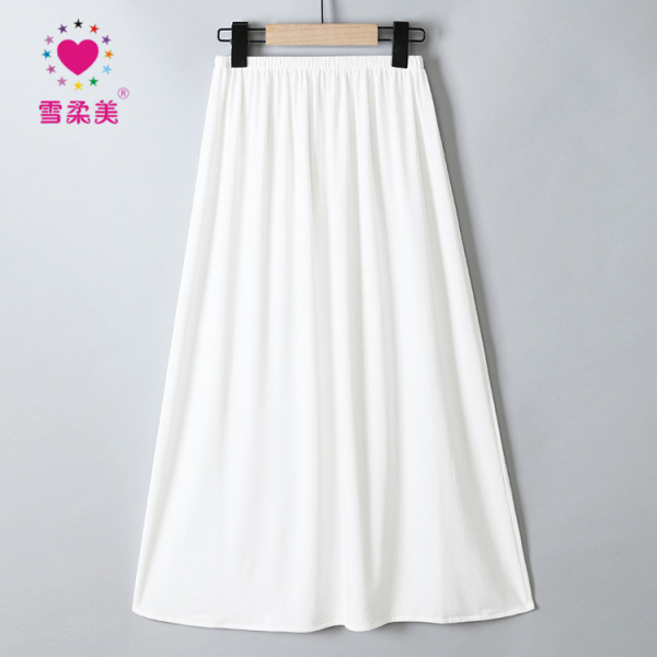 Lace cotton long light and thin long skirt