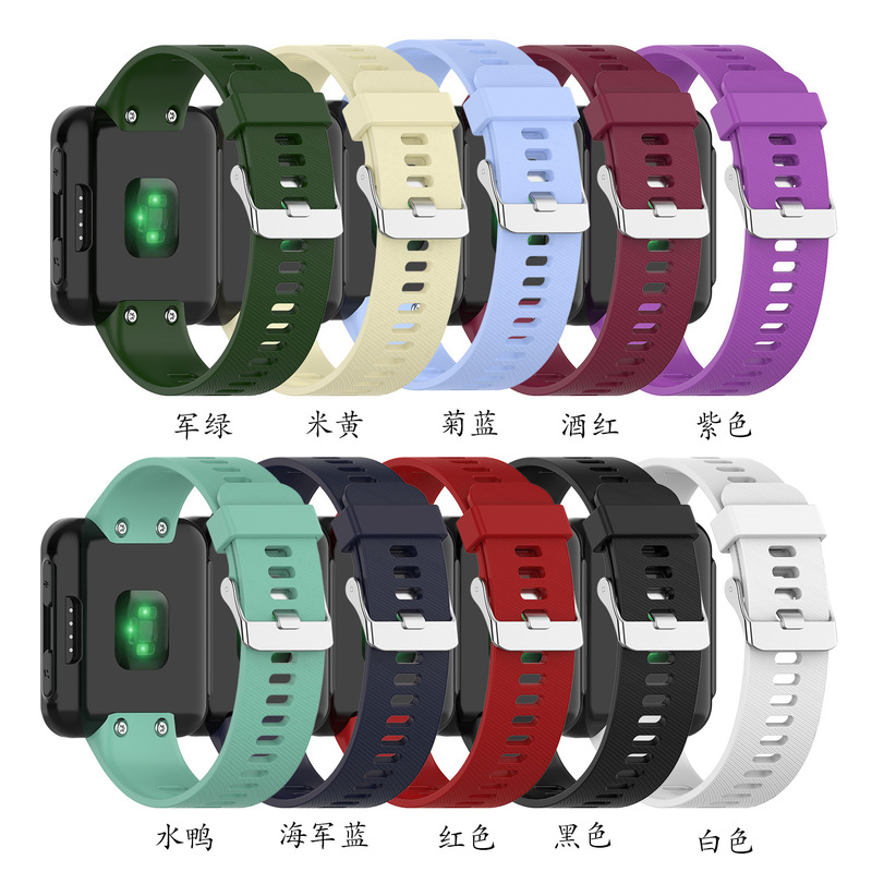 Suitable For Garmin Forerunner35/30 Silicone Strap Garmin F35/F30 Pure Color Watch Strap Suitable For Garmin Forerunner35/30 Silicone Strap Garmin F35/F30 Pure Color Watch Strap
