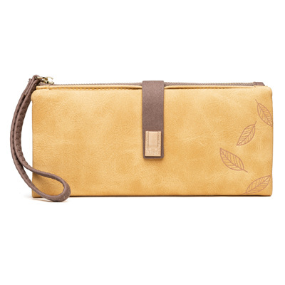 Cartera larga para mujer Hopper* de Amazon, estilo europeo y americano retro, con hebilla plegable, bolso multifuncional para teléfono móvil.