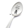 Coffee spoon stainless steel for ice cream for beloved engraved, Birthday gift