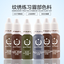 USA保德纹绣练习色料初学纹眉漂唇美瞳线易上色学员练习色料直销