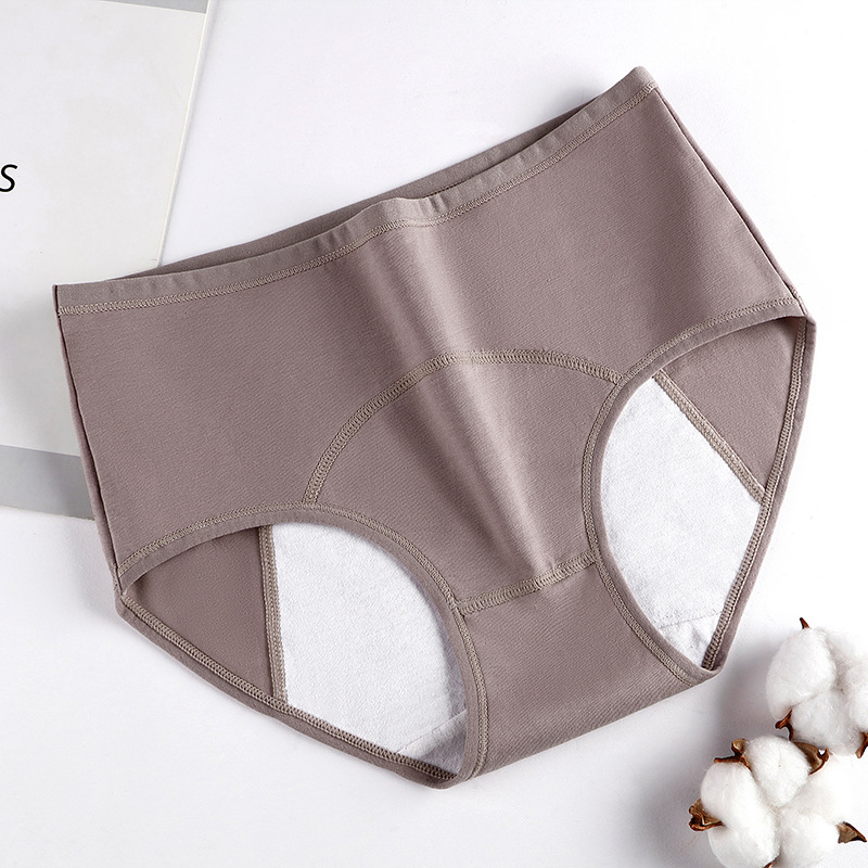 Ropa interior fisiológica de las mujeres de talla grande algodón período menstrual anti-fuga lateral pantalones fisiológicos período menstrual ropa interior anti-fuga lateral delantera y trasera