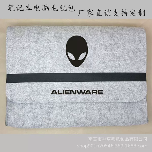 Supply alien computer bag Alienware15 inch notebook felt bag 17 inch flat liner bag anti-fall