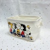 Japanese cute table small storage basket, cartoon cloth, foldable storage system