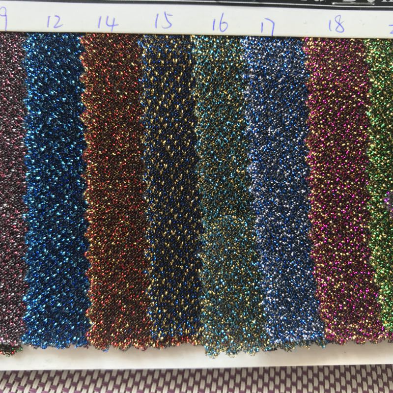 Exterior sola Venta caliente brillante poliéster brillo no-elástico de color gruesa línea paño etapa traje accesorios multicolor en stock venta al por mayor