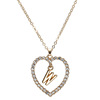 Fashionable necklace, universal chain for key bag  with letters heart-shaped, European style, simple and elegant design