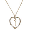 Fashionable necklace, universal chain for key bag  with letters heart-shaped, European style, simple and elegant design