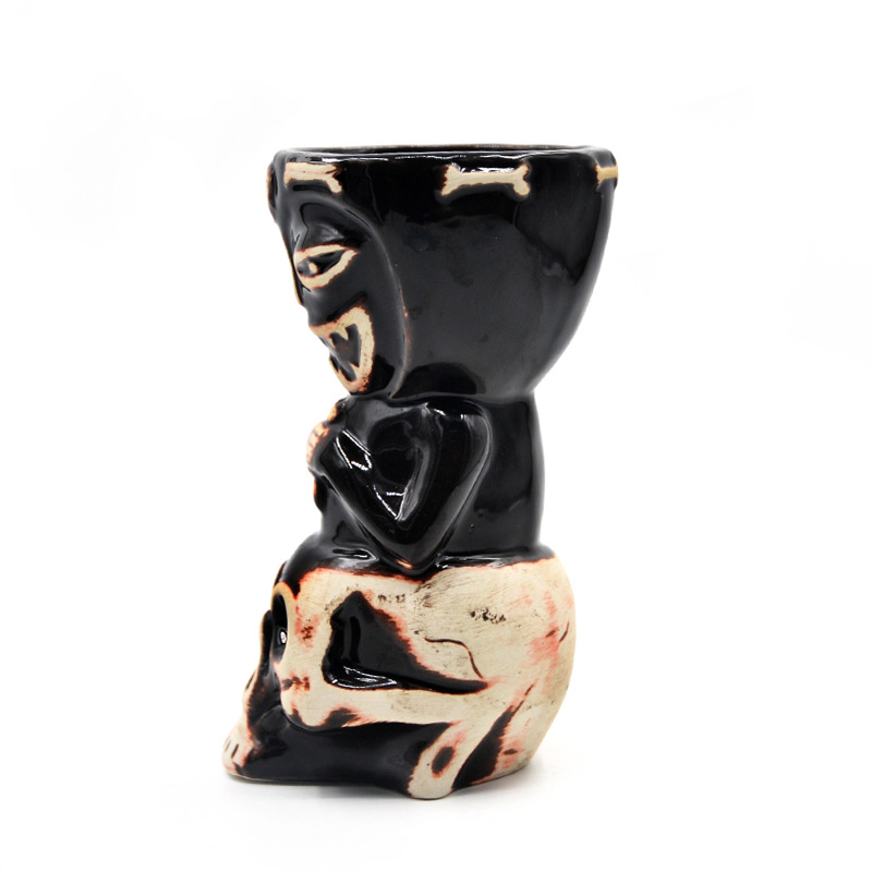 Bar personalidad cráneo muñeca Tiki cóctel taza cerámica Tiki cóctel taza ajenjo tótem creativo