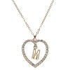 Fashionable necklace, universal chain for key bag  with letters heart-shaped, European style, simple and elegant design