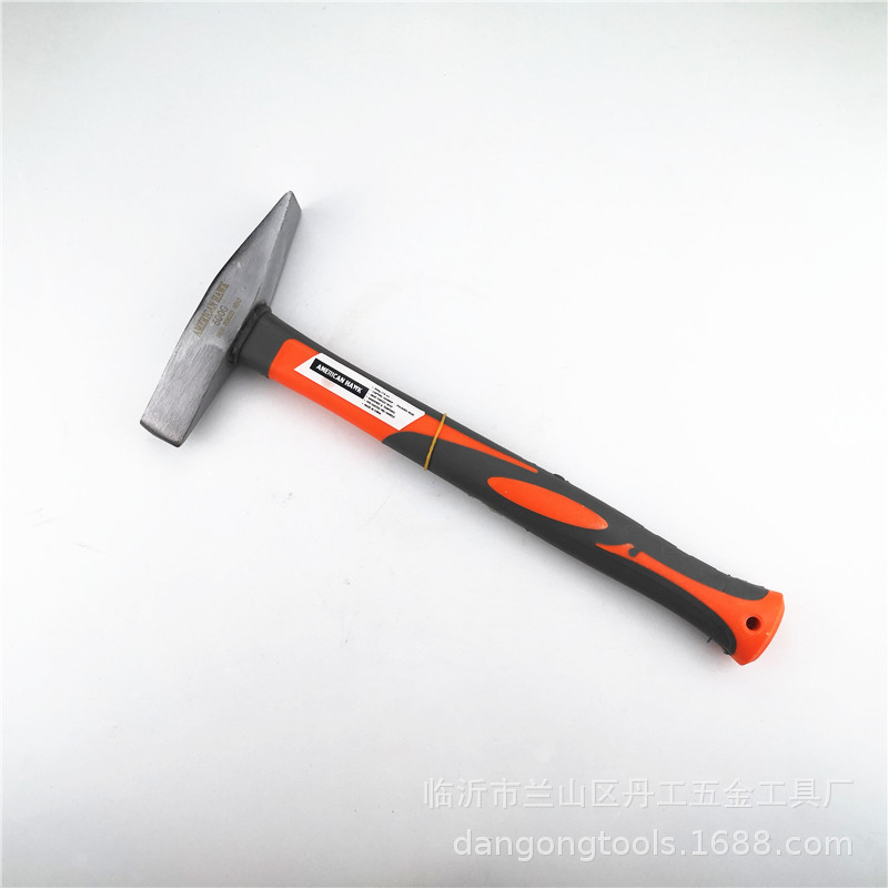 厂家供应 包塑柄敲锈锤敲击锤救生铁锤子榔头扁头锤五金工具