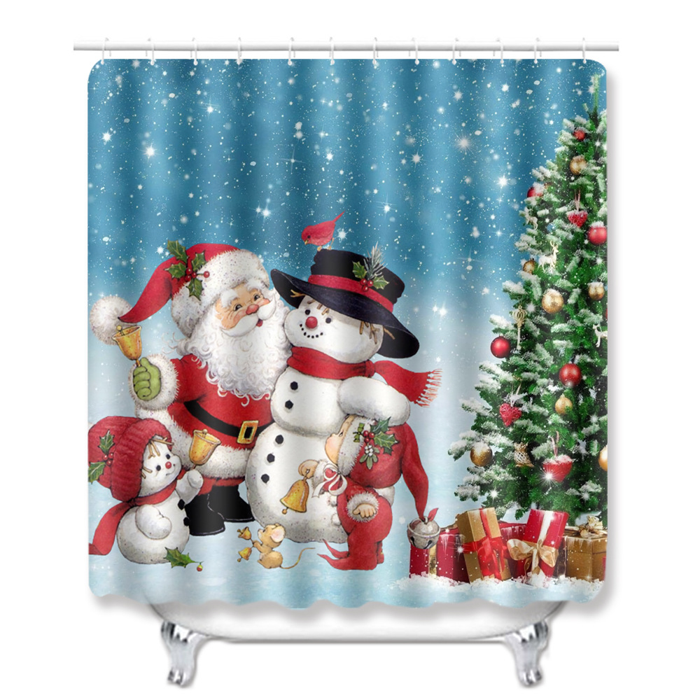 Navidad muñeco de nieve alfombra de baño alfombra de puerta inodoro de tres piezas antideslizante alfombra de piso transfronterizo en stock deseo amazon 1