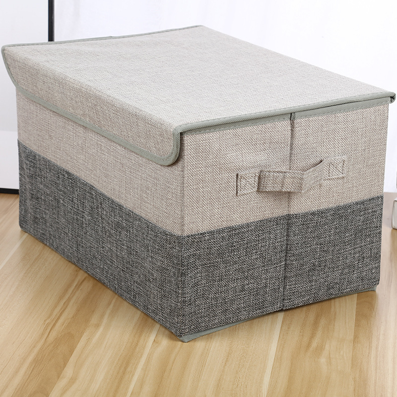 Caja de almacenamiento de costura de lino caja de almacenamiento de juguete caja de almacenamiento caja de organización tamaño lavable se puede pedir tienda de fábrica