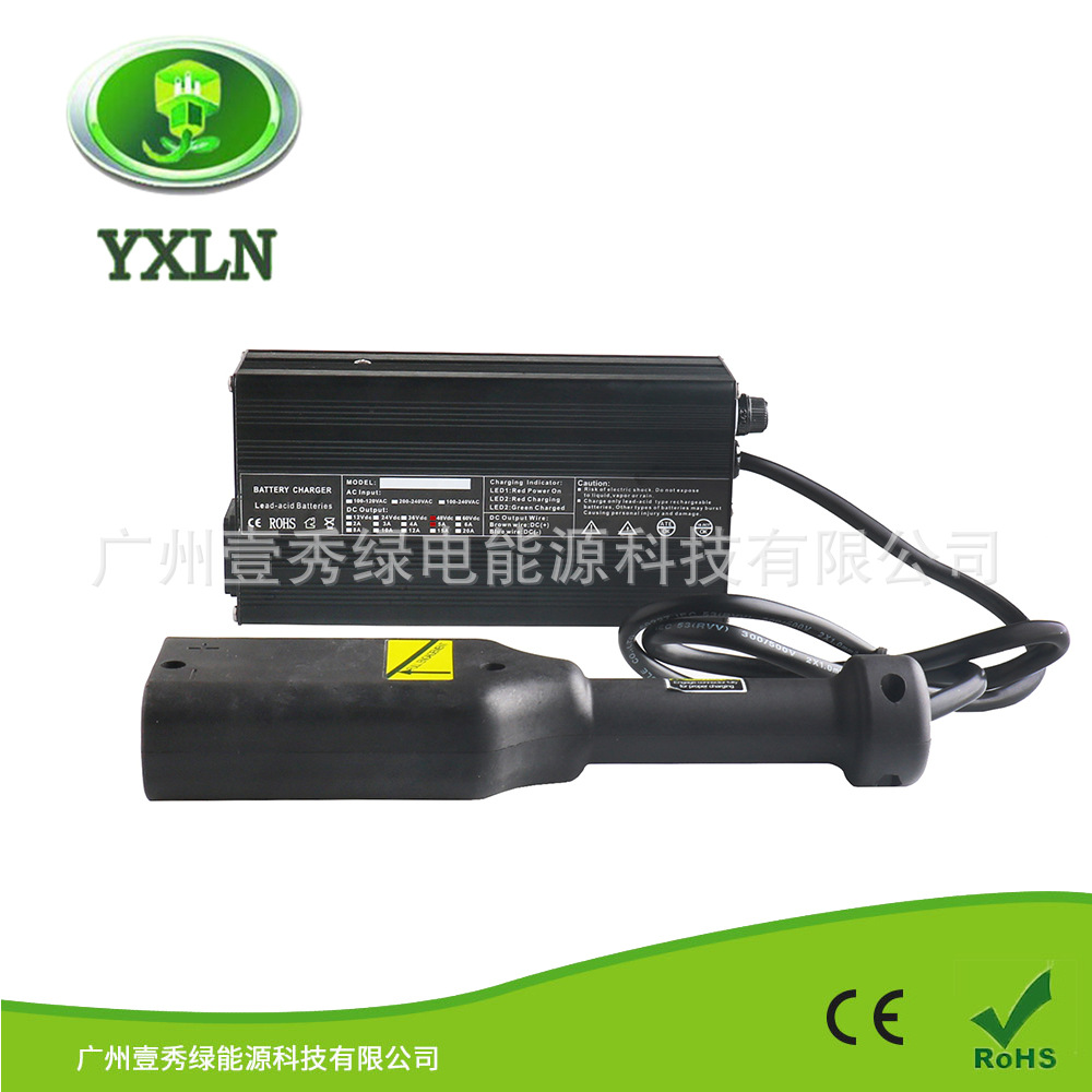 YXLN高尔夫球车36V5A电动车充电器平角八角大圆头RXV