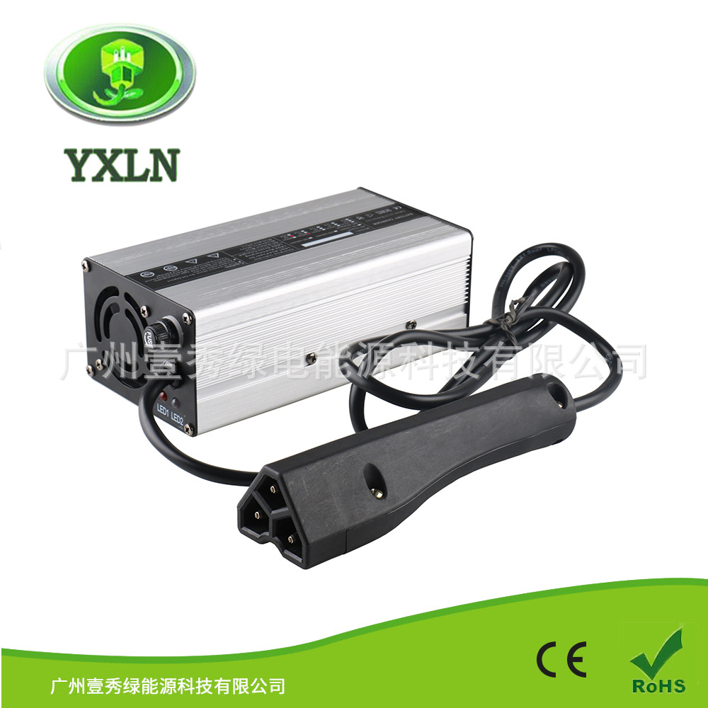 48V6A电池充电器48V6A铅酸电池高尔夫球车充电器带RXV插头美标
