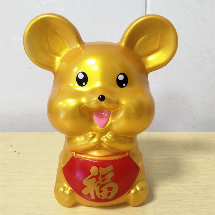 卸売りねずみ年漫画ねずみ貯金箱子豚熊プラスチック貯金箱61幼稚園創意プレゼント|undefined