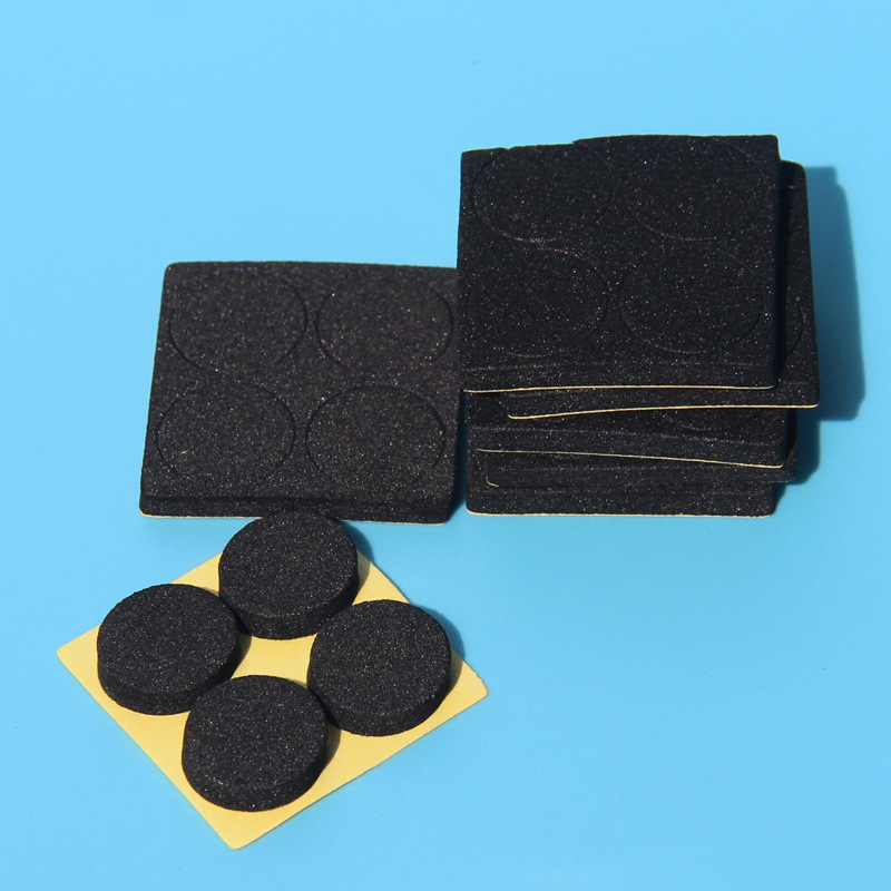 供应EVA不干胶,黑色白色音箱脚垫,背胶海棉eva垫,自粘eva垫减震