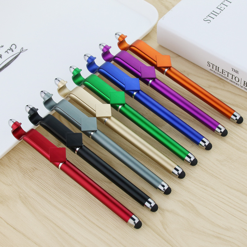 advertisement Propaganda Bracket Roller ball pen logo multi-function Touch mobile phone Bracket Two-dimensional code Gift pen