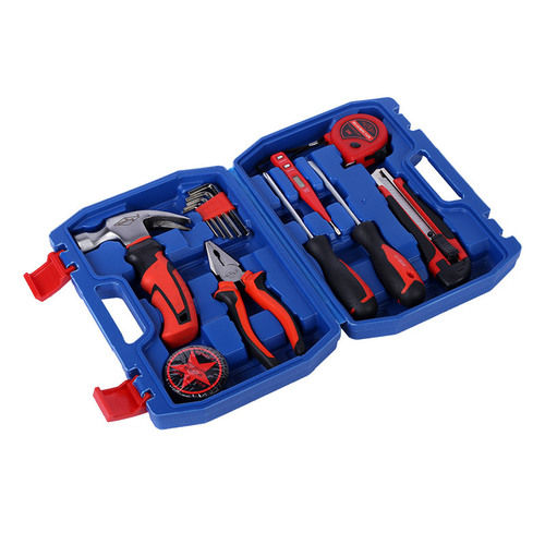 Self-produced and wholesale 9-piece household tool set, household multi-functional manual tool box set, repair set wholesale