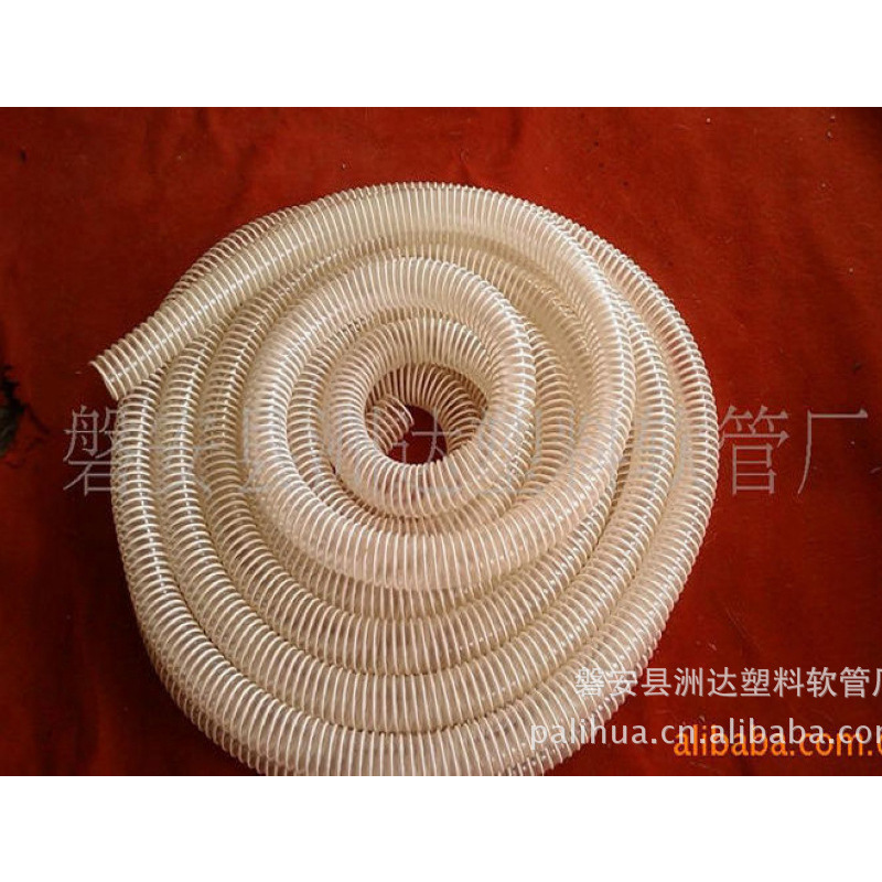 厂家直销透明缠绕管 PVC透明缠绕管 加筋透明缠绕管