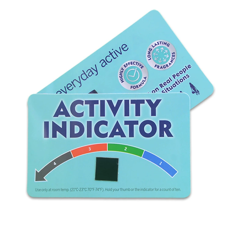 Тестовая карта для давления настроения ЖК-сенсорная карта для изменения цвета