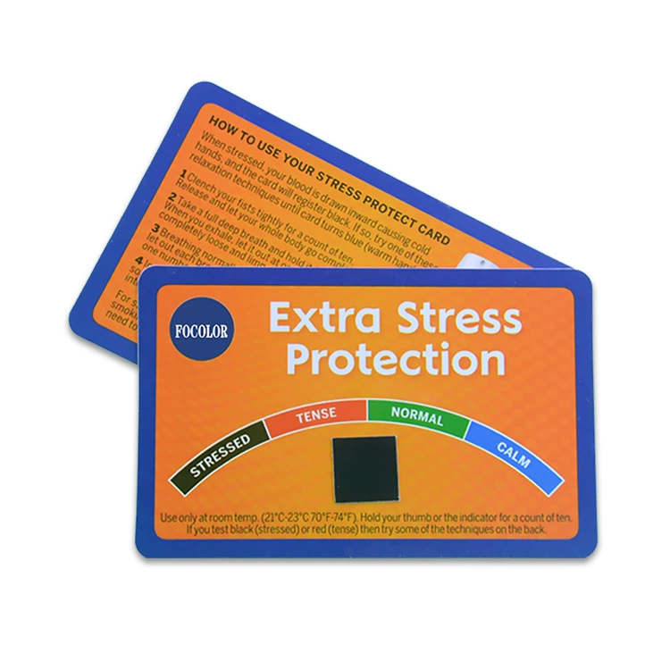 Тестовая карта под давлением Жидкокристаллические чувствительные к температуре Тестовая карта под давлением может быть напечатана с обеих сторон