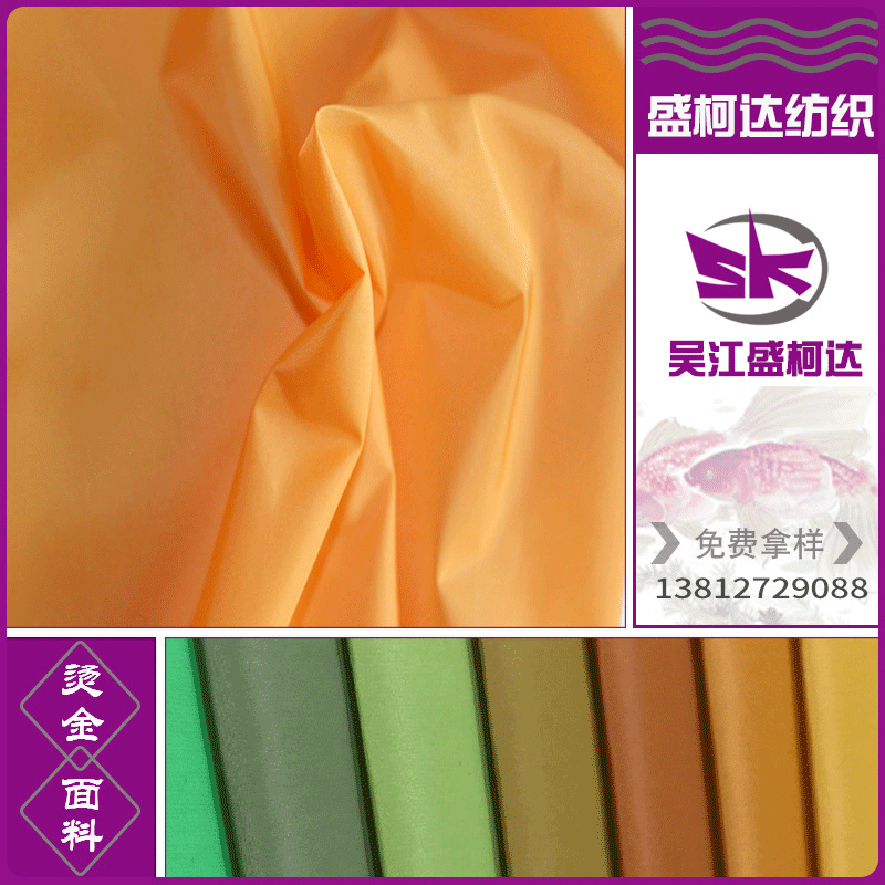 厂家供应20D尼丝纺 防泼水压光 羽绒服面料 全消光尼丝纺面料