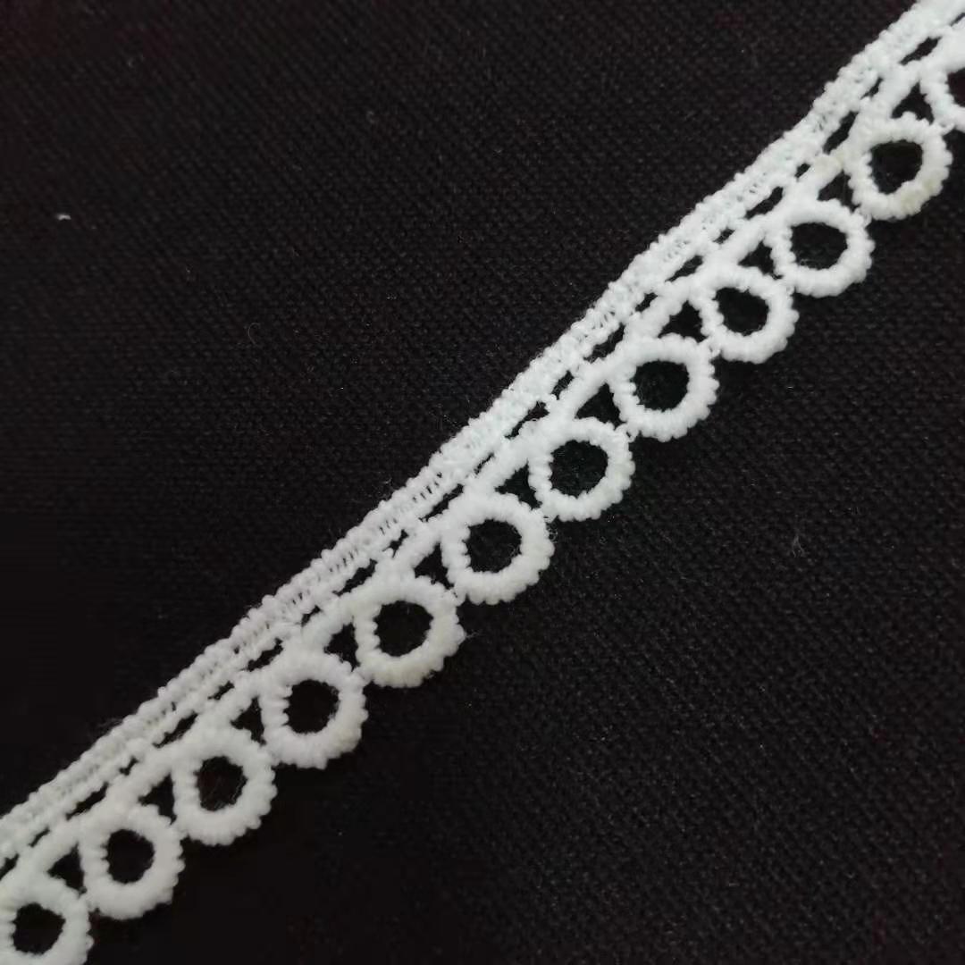 1.5CM花边牛奶丝刺绣现货批发女装童装连衣裙饰品辅料服装绣花