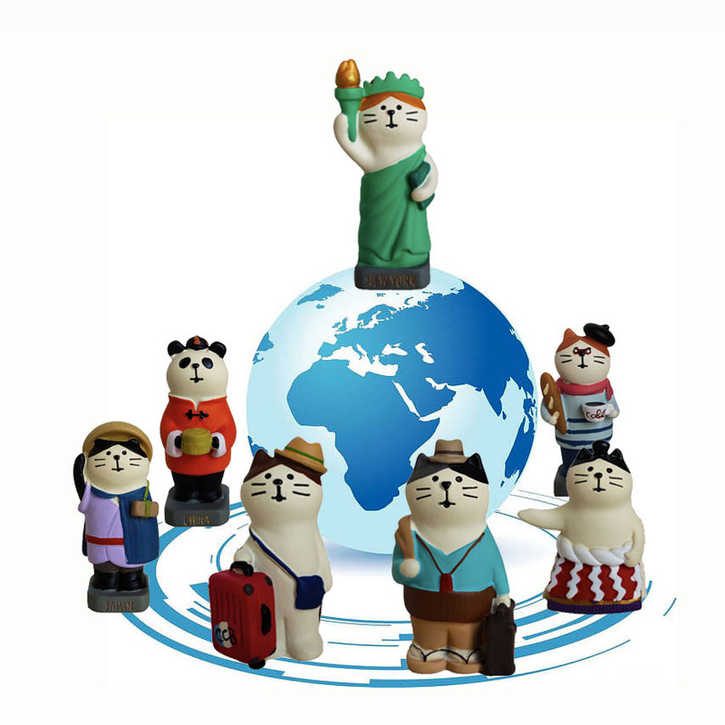 Car Ornaments, Travel Souvenirs, Graduation Gifts, Creative Trendy Toys, Resin Figurines for Cars, Japanese-Style Healing Crafts