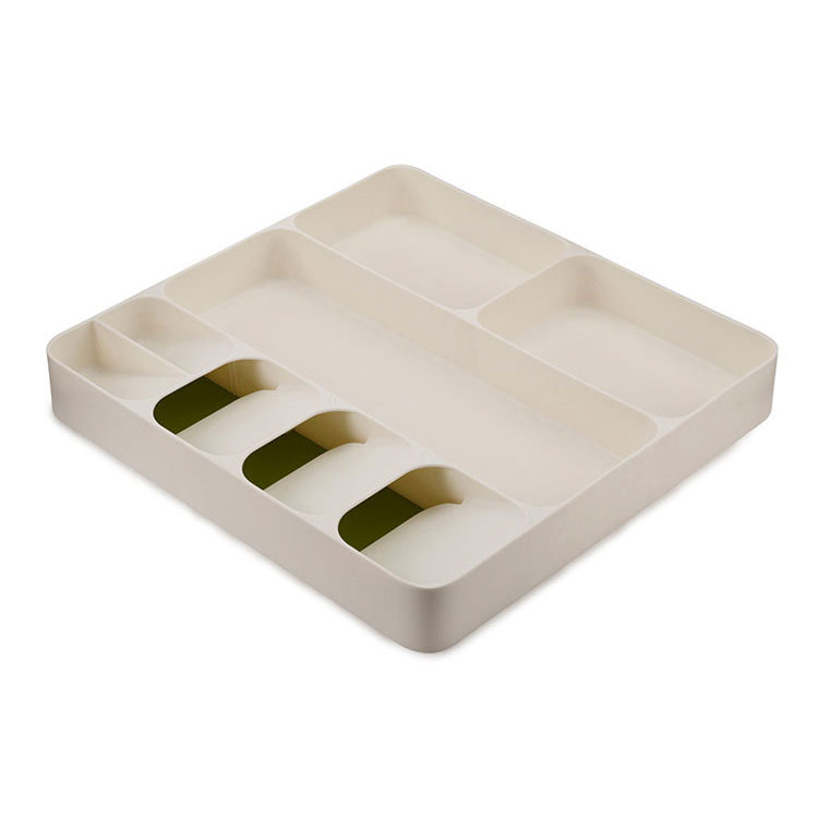 Caja de almacenamiento retráctil para cubiertos, organizador de cucharas, estante de almacenamiento para cocina, caja de varios compartimentos para cajones, fabricante en stock