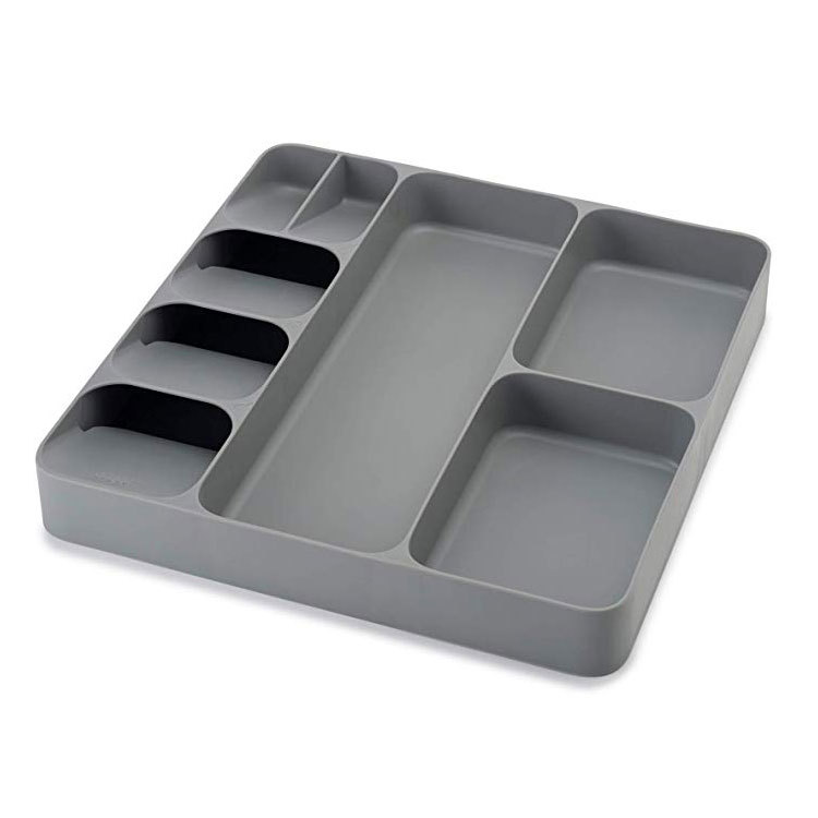 Caja de almacenamiento retráctil para cubiertos, organizador de cucharas, estante de almacenamiento para cocina, caja de varios compartimentos para cajones, fabricante en stock