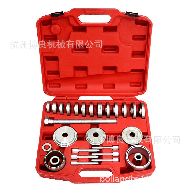 31 piezas de desmontador de ribete de ángulo de elevación sin desmontaje, extractor de cojinetes de cubo de rueda, herramientas de desmontaje e instalación de cojinetes de rueda delantera