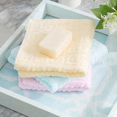 潔麗雅毛巾6415華夫格毛巾純棉吸水毛巾家用夏季薄洗臉巾批發直供