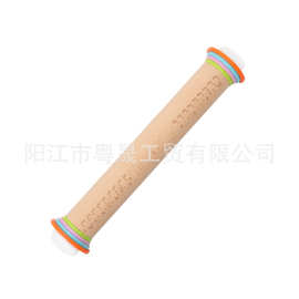 14寸可调节擀面杖带刻度面粉棍榉木彩盒面食包装厨具实木烘培