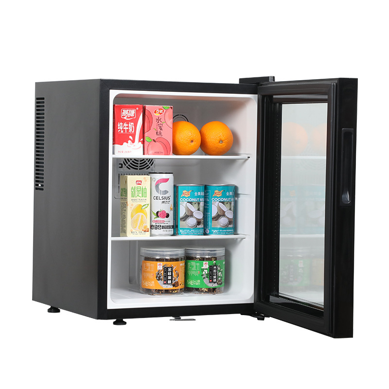 FUENTE fabricante BC-40A pequeño mini preservación refrigerada con cerradura electrónica refrigeración habitación de hotel pantalla mini refrigerador