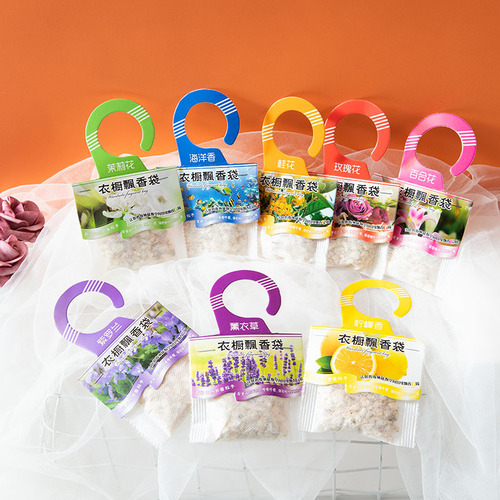 Lavender wardrobe sachet, hanging fragrance bag, odor removal, room fragrance, closet scent pouch, manufacturer direct wholesale