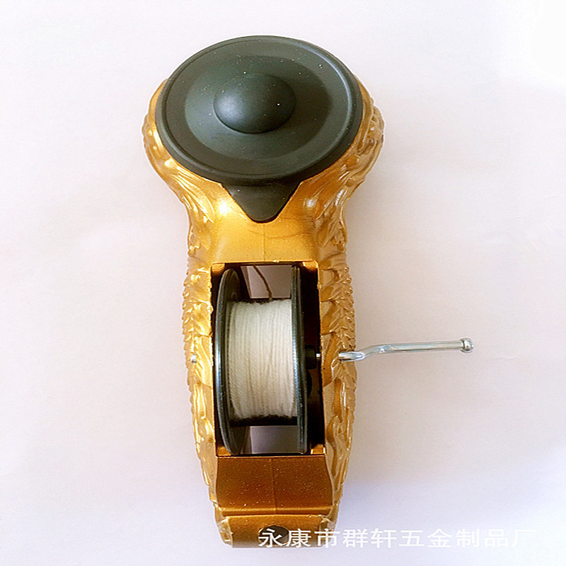 新款高档金色龙纹墨斗 划线器 手卷式墨斗 木工墨斗 金色龙纹墨斗