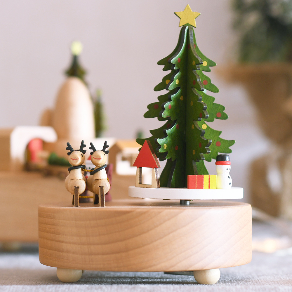 Wooden music music box, (Physicals), christmas gift, Birthday gift 3