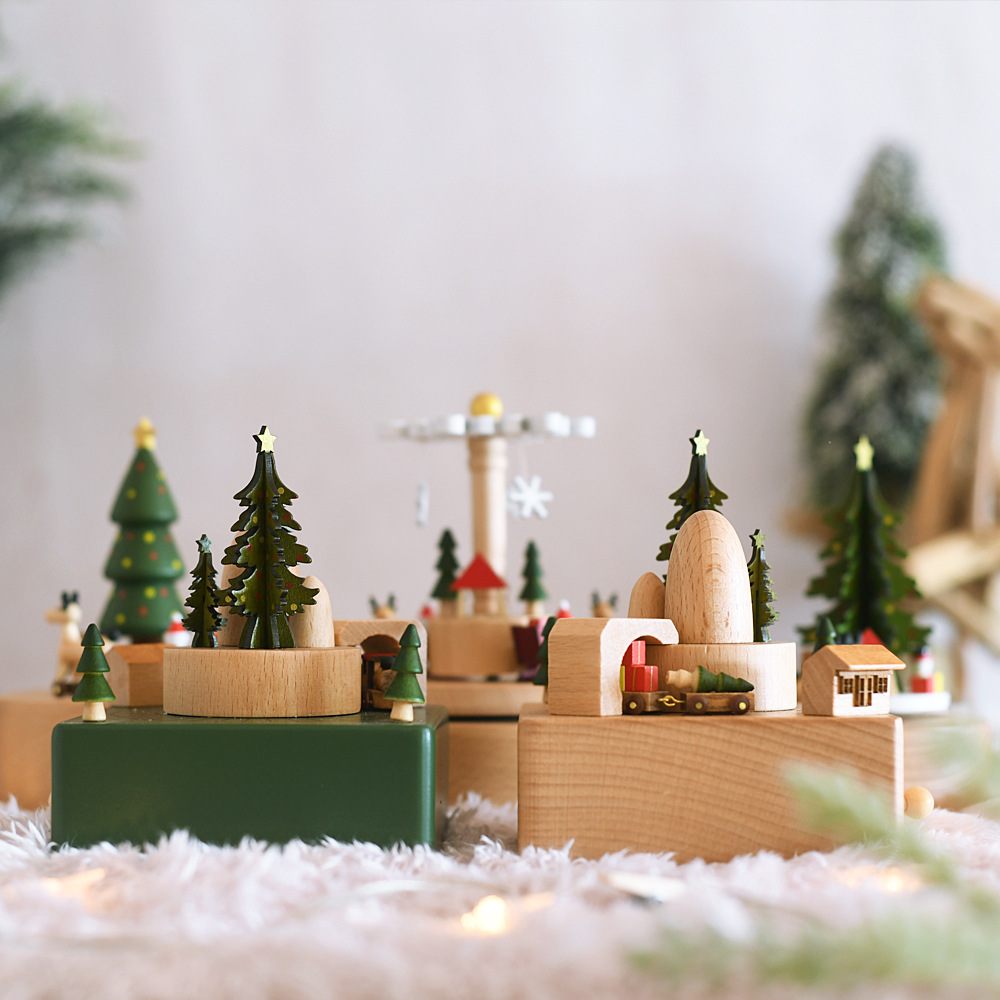 Wooden music music box, (Physicals), christmas gift, Birthday gift 2