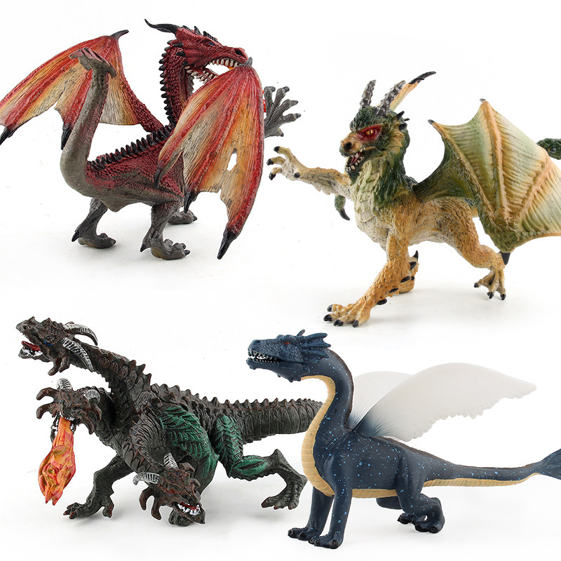Simulación DE LOS NIÑOS sólido Jurásico dragón mágico modelo animal del bosque variante plástico dinosaurio dragón traje juguete adornos