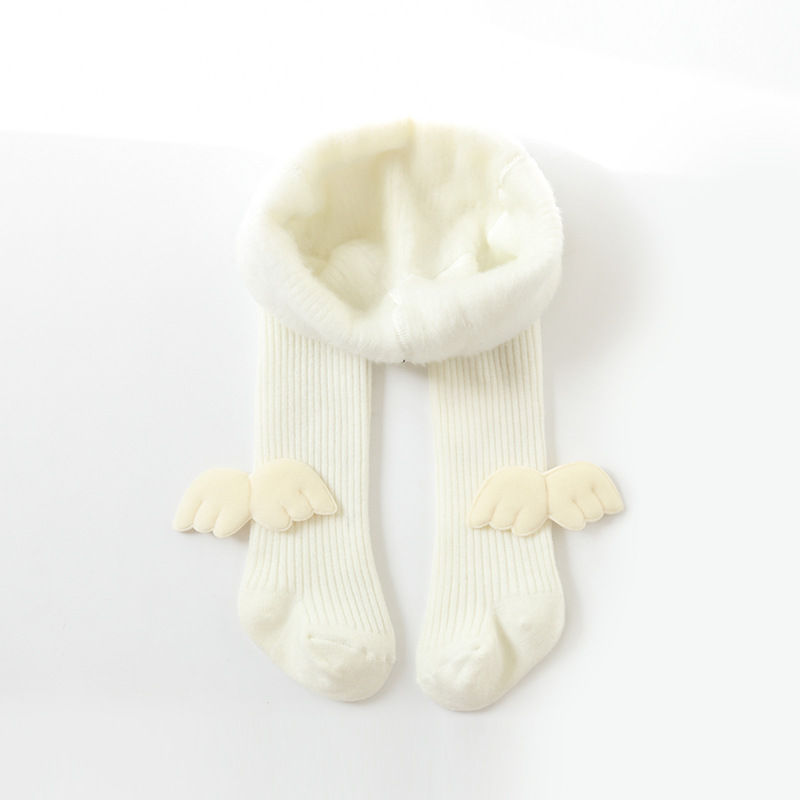 19 Nuevo Otoño e Invierno forrado de vellón engrosado pantimedias para niños bebé polainas de una sola pieza pantimedias calcetines para niñas