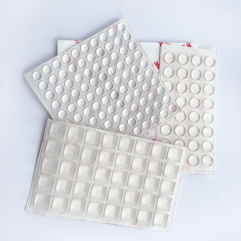 Ventas directas de fábrica almohadilla de silicona autoadhesiva semiesférica almohadilla de pie de vidrio transparente almohadilla de pie antideslizante almohadilla de pie anticolisión partículas de goma